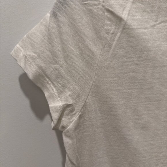 NEW Banana Republic S Cozy Slub Tee White Crewneck Tshirt Short Sleeve Small Top - Picture 5 of 13